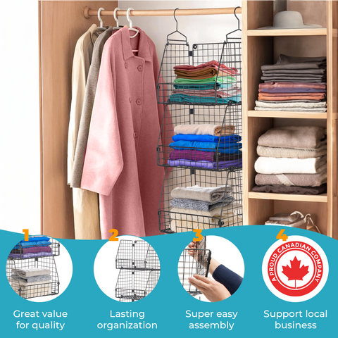 Sweater Organizer by Saratoga Home