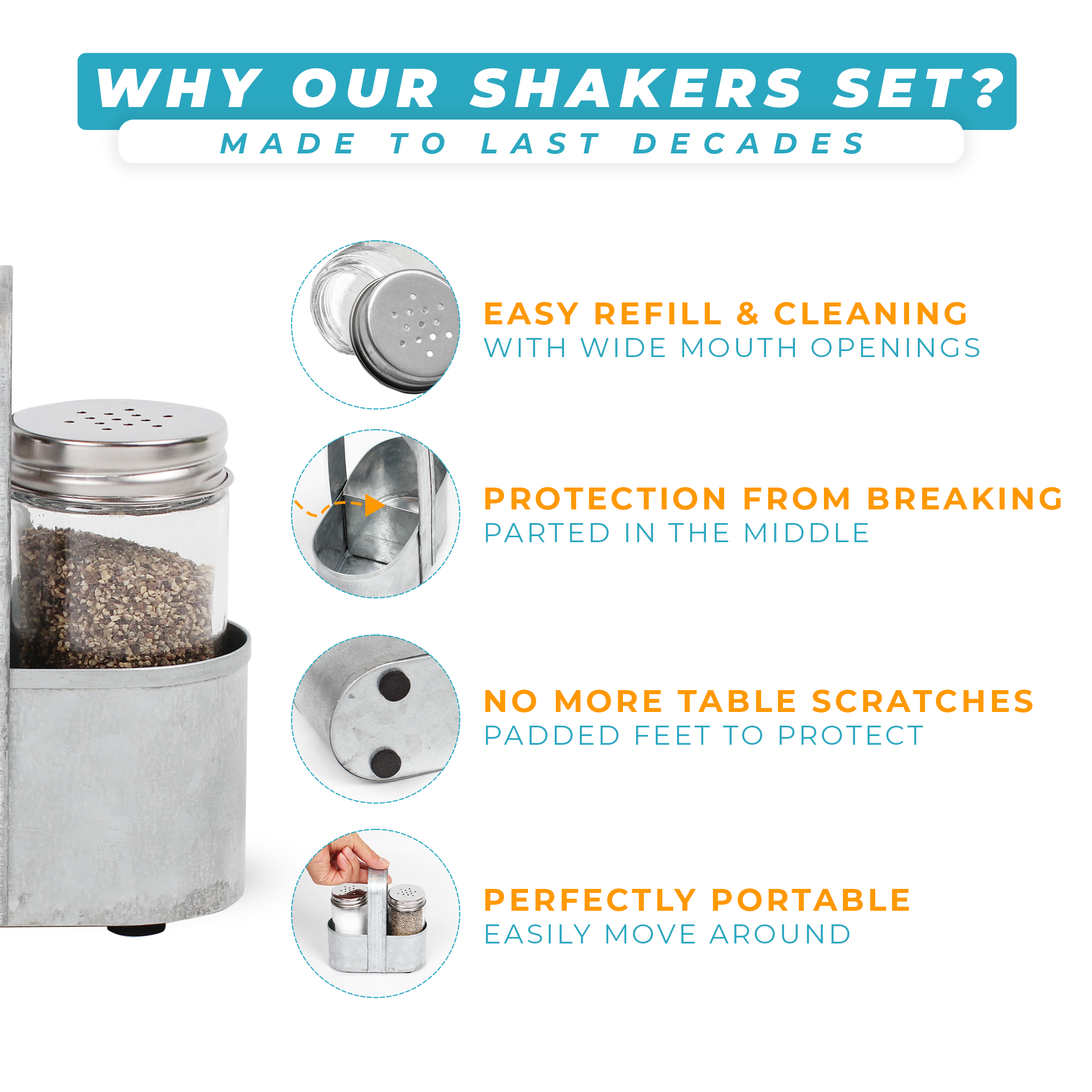 Why Saratoga Home's shakers set? A product that is made to last decades