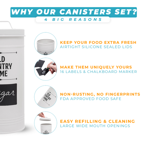 4 big reasons to choose Saratoga Home's white canister set