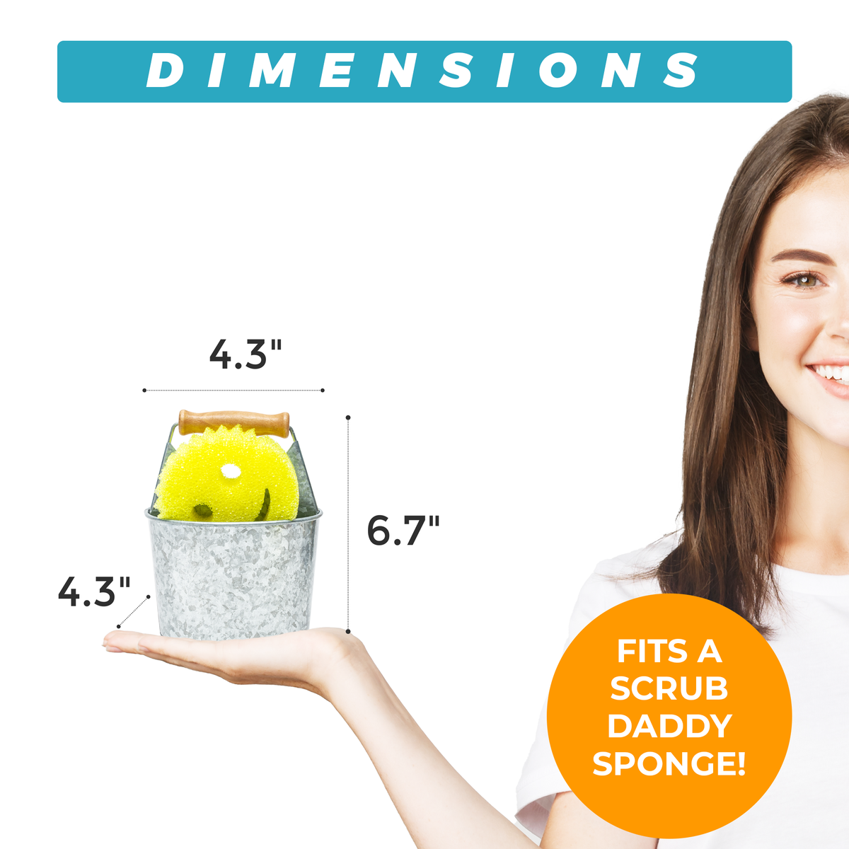  Suitable for Scrub Daddy's Soap Dispenser and Sponge Holder:  for Round Sponge : Home & Kitchen