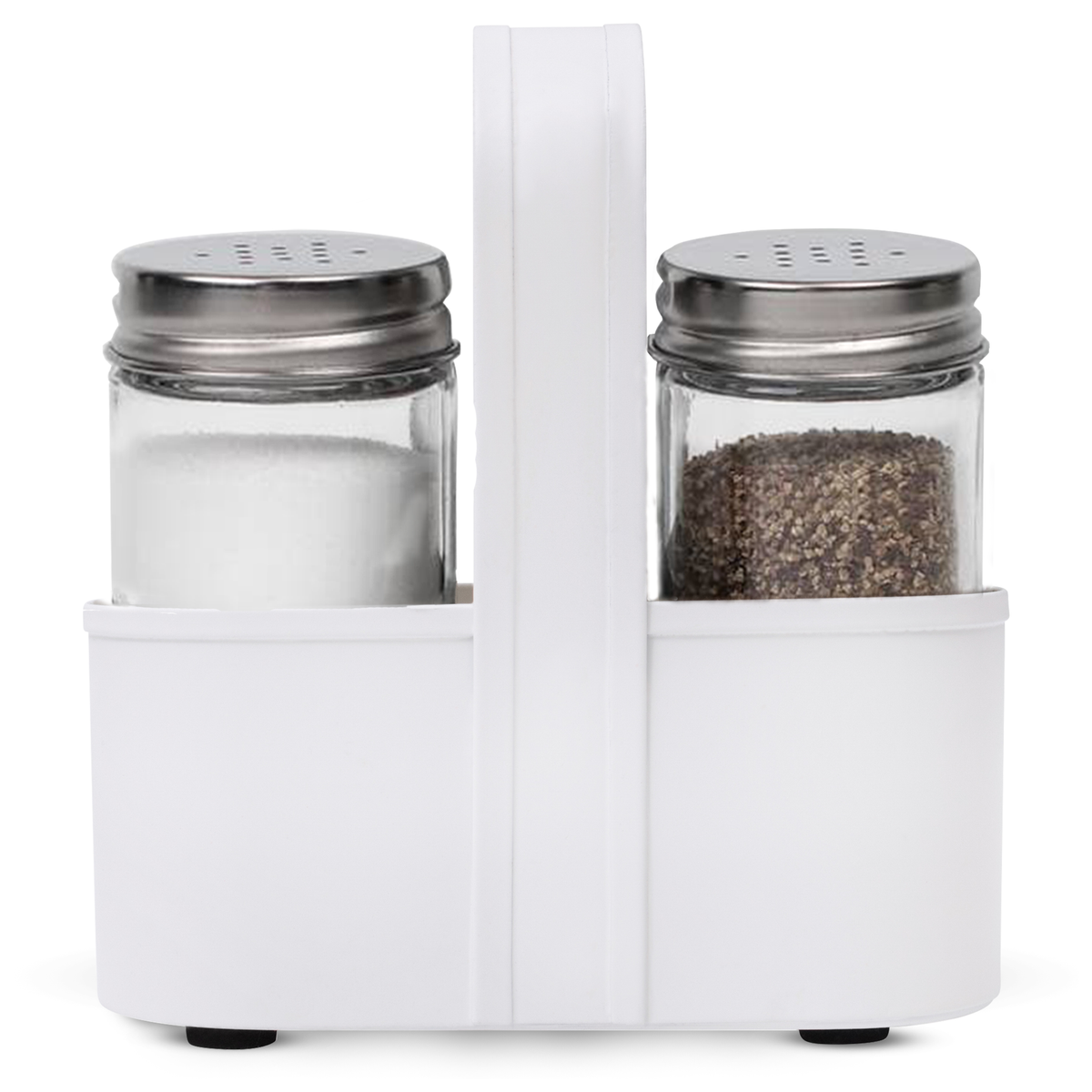 White salt and pepper shakers set by Saratoga Home