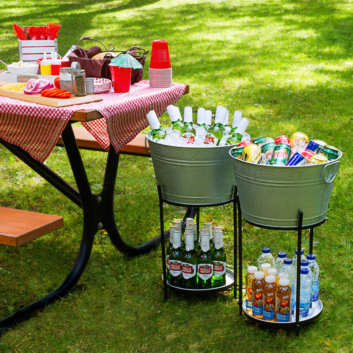 Beverage Tub by Saratoga Home at a party or picnic